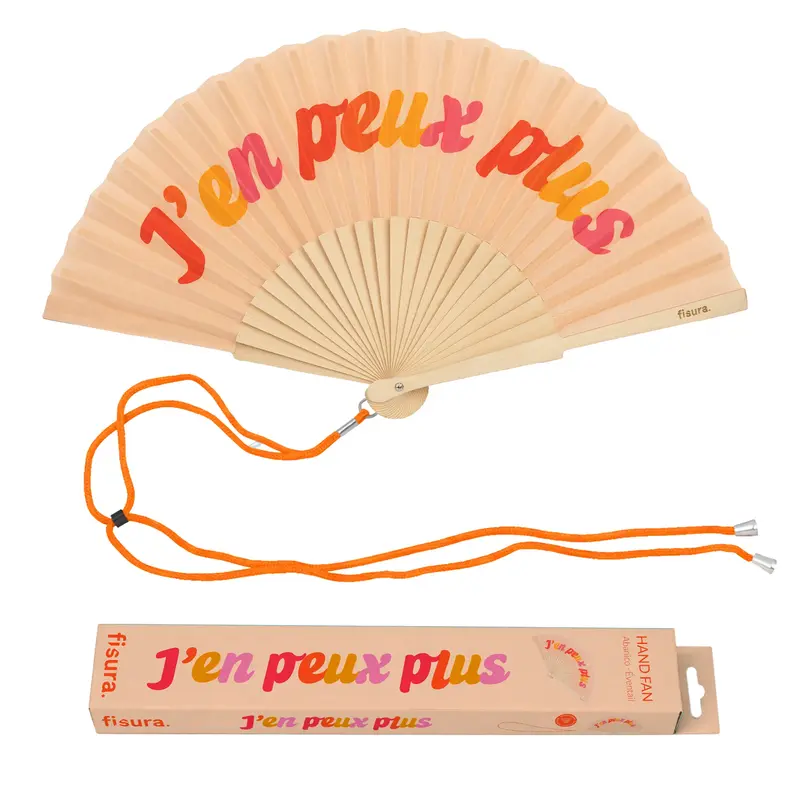 Abanico "J'en peux plus"