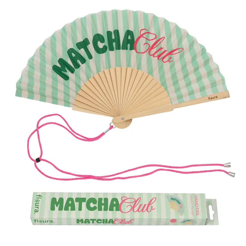 Abanico “Matcha club”