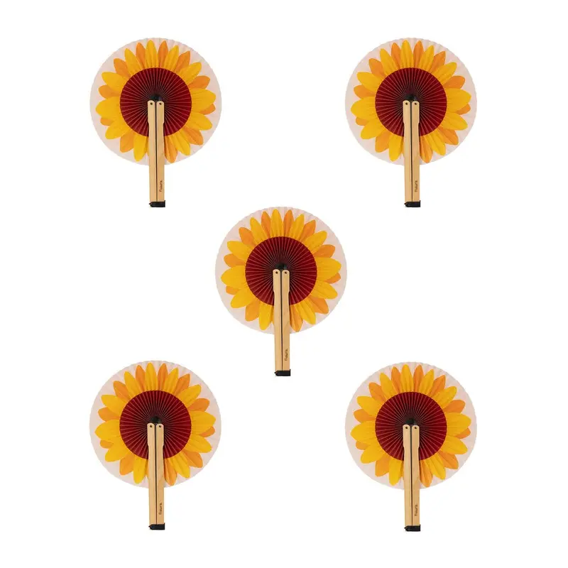 Abanico pai pai “Girasol” 5 unidades