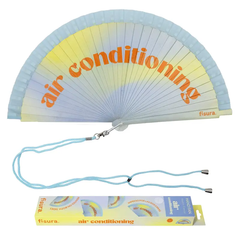 Abanico pintado “Air conditioning”