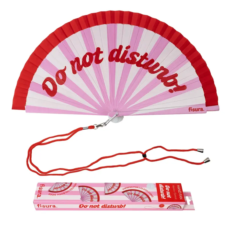 Abanico pintado “Do not disturb”