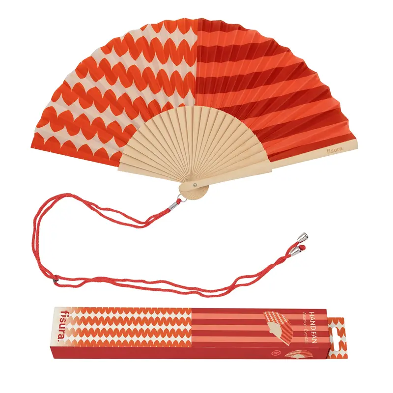 Abanico “Simétrico” rojo