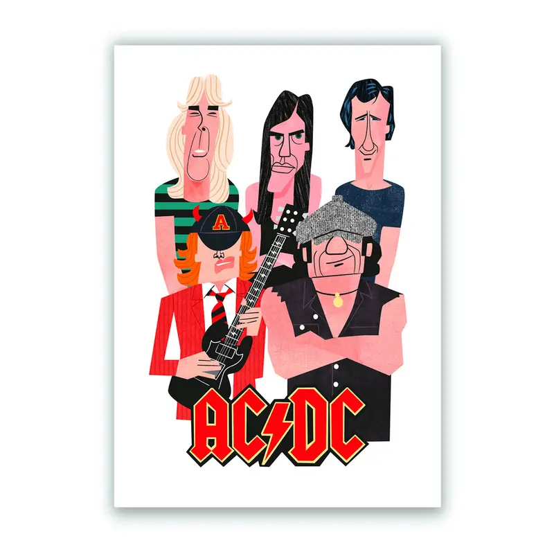 AC/DC Impresión Giclée