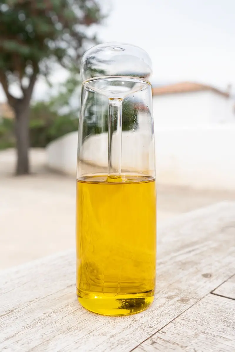 Aceitera De Vidrio Soplado Con Dosificador