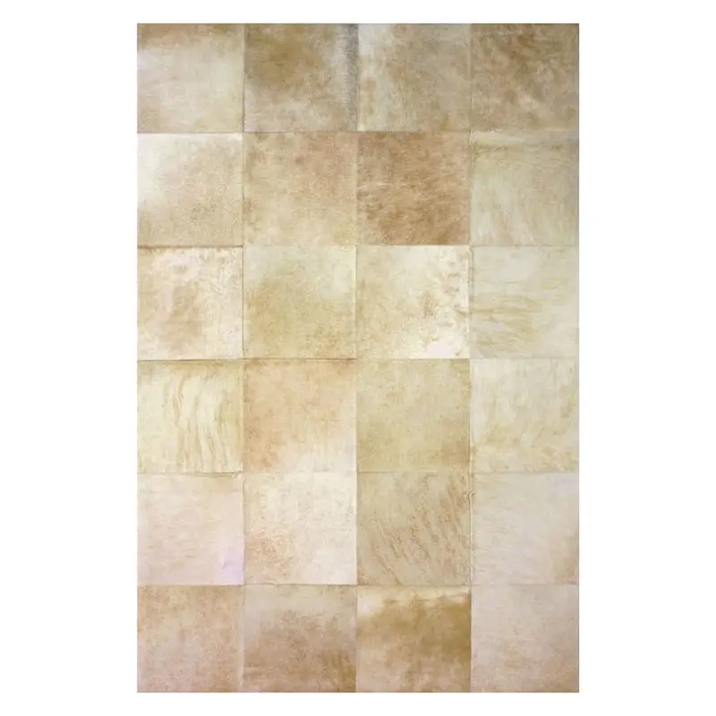 Alfombra de diseño en piel Leather Patchwork dibujo D