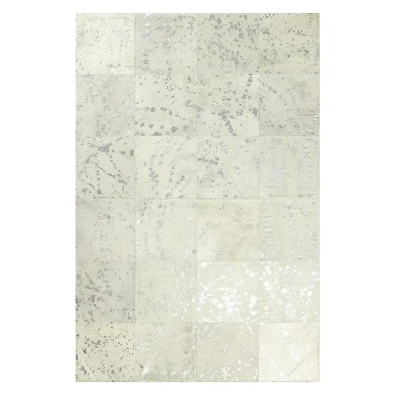 Alfombra de diseño en piel Leather Patchwork dibujo J