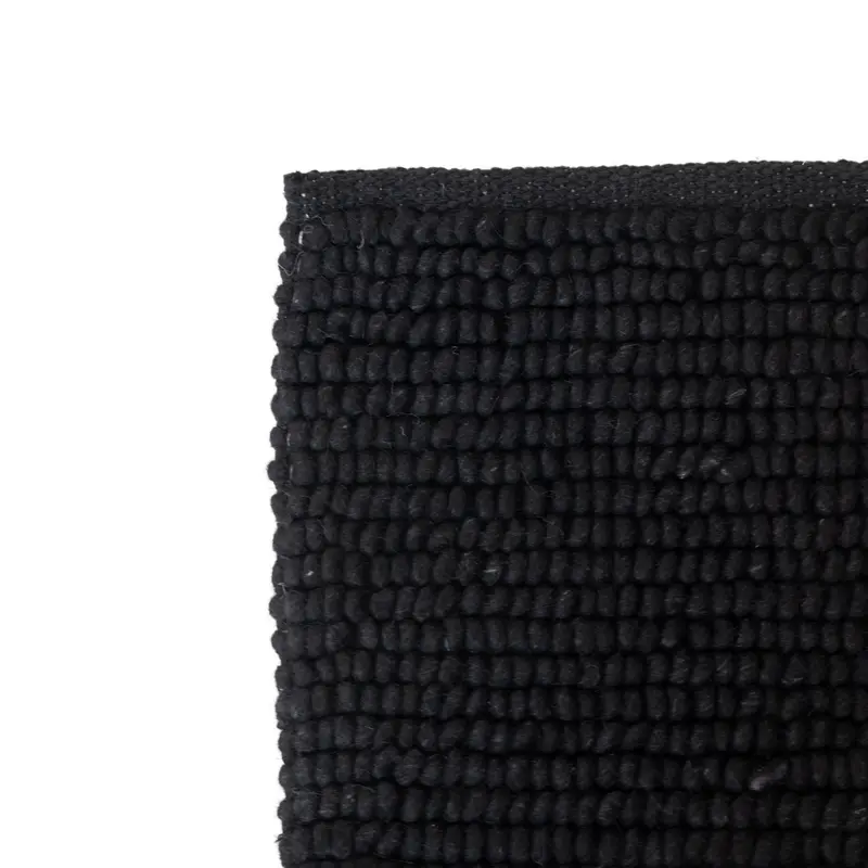 Alfombra - Mini Loop - Tejida a mano - Negro