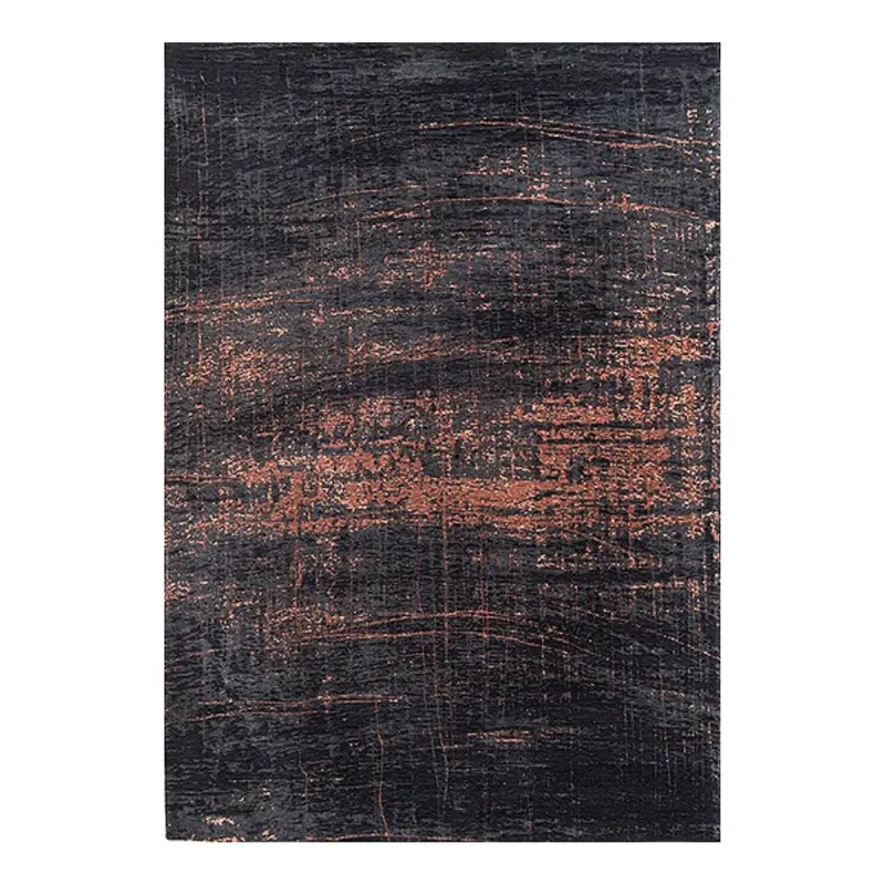 Alfombra moderna Cloud Chenille fondo Negro