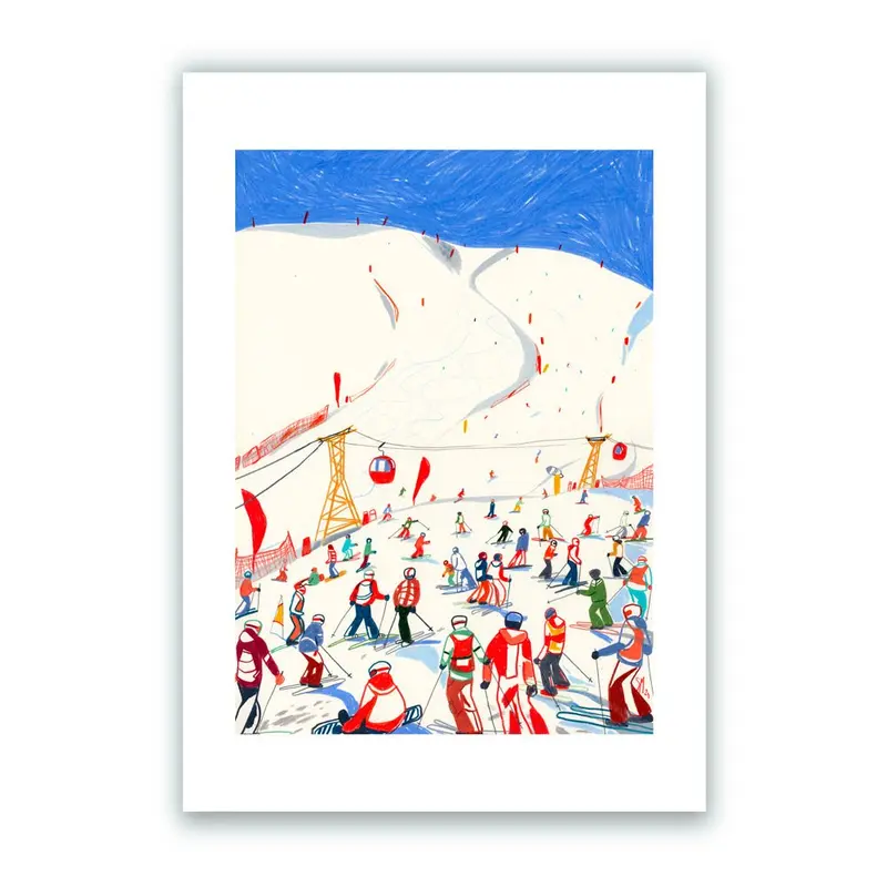 Alto Adige Ski Season Impresión Giclée