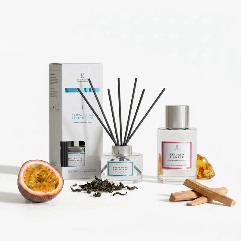Ambientador Mikado + Spray para Hogar | Pack Premium de Larga Duración