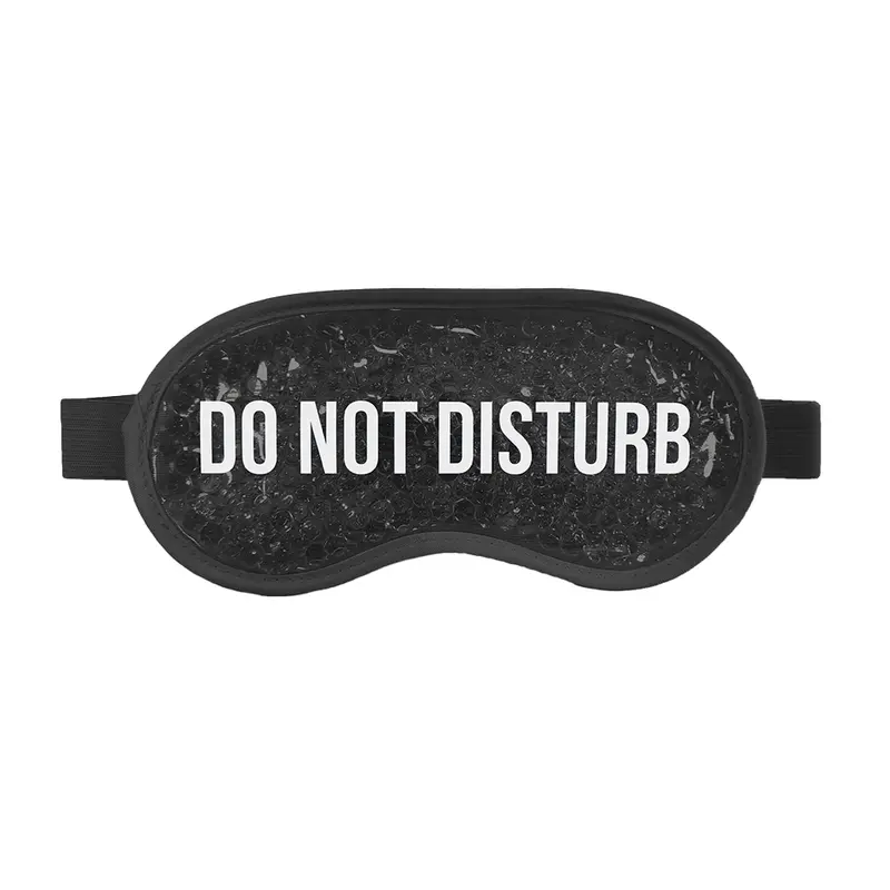 Antifaz Negro de gel "Do not disturb"