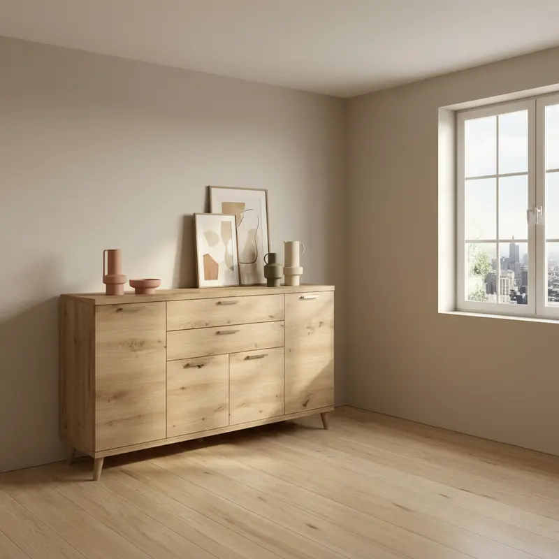 Aparador salón 4 puertas y 2 cajones BOLONIA 160 cm