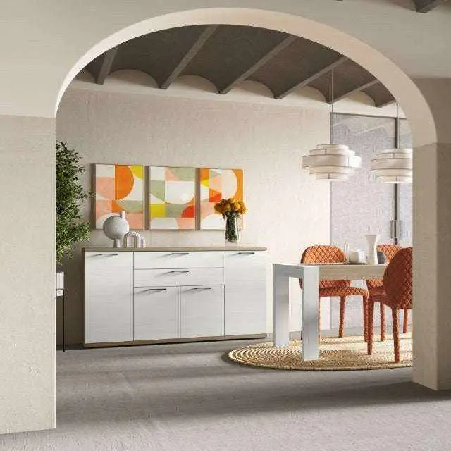 Aparador salón cuatro puertas y dos cajones BOLONIA 200 cm