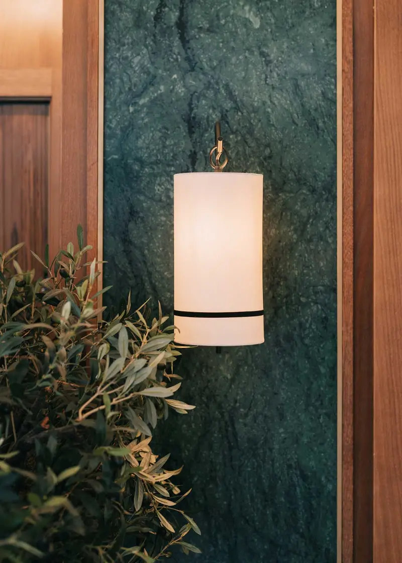 Aplique de farol japonés para interior
