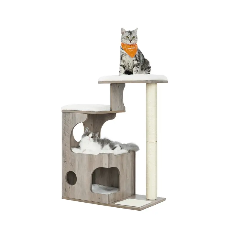 Árbol de Gatos Tablero de Aglomerado con Poste de Sisal Plataforma