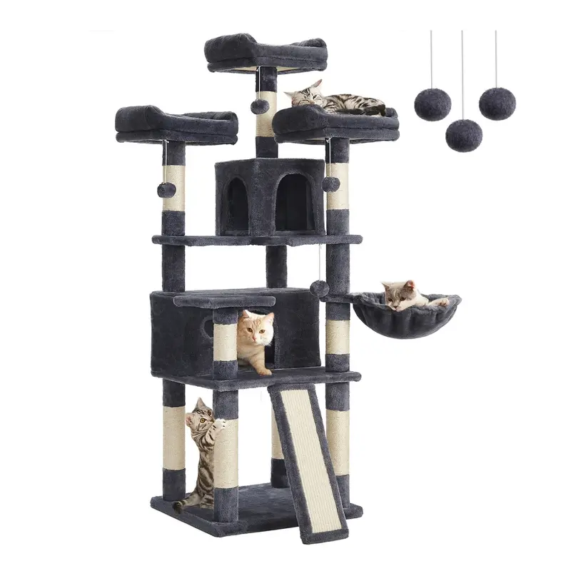 Árbol para Gatos Gris Ahumado