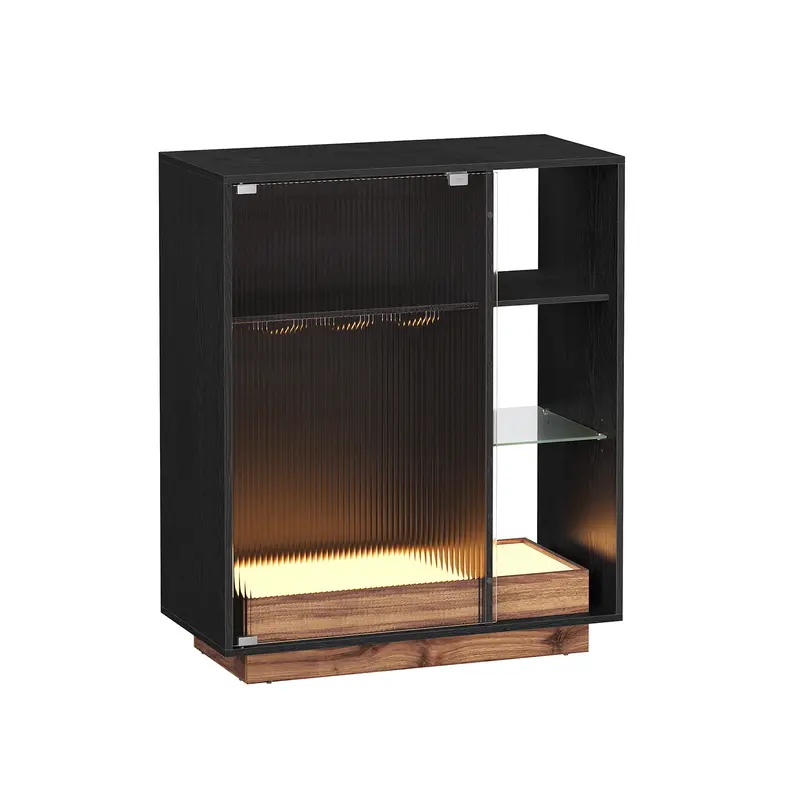 Armario Bar Vino con Luces LED