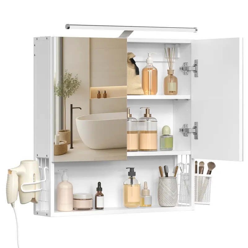 Armario de Baño con Espejo 3 Puertas