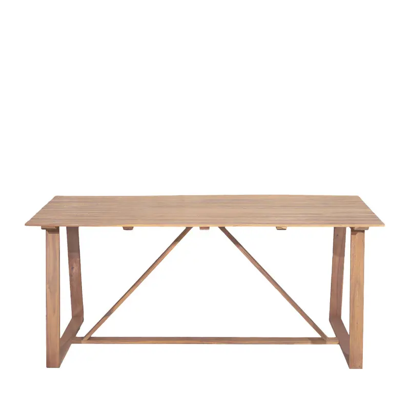 Ava - Mesa de comedor de jardín para 6 personas de madera
