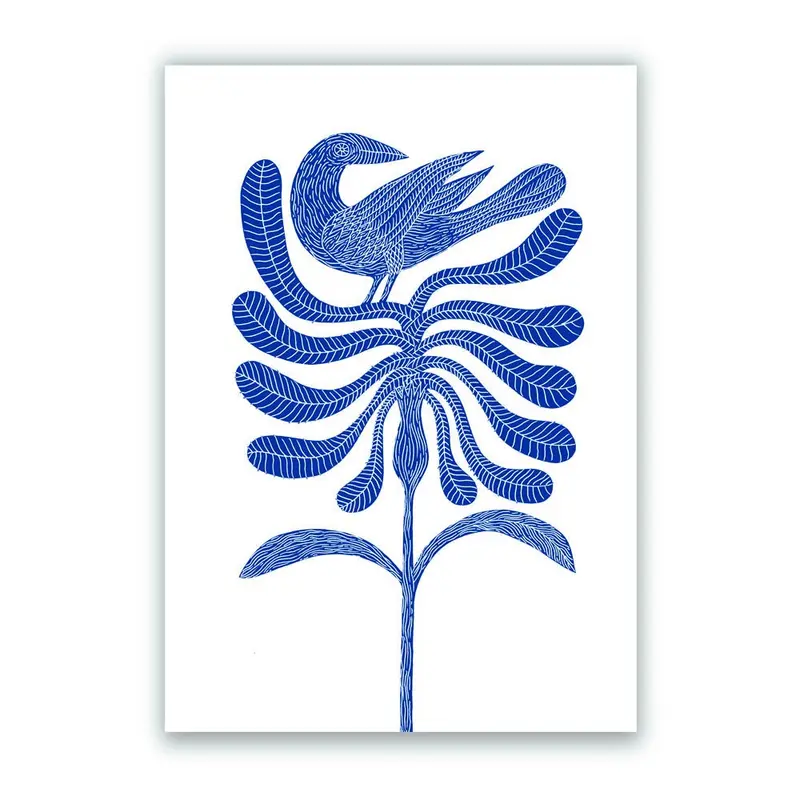 Azul es Nombre de Pájaro 01 Impresión Giclée
