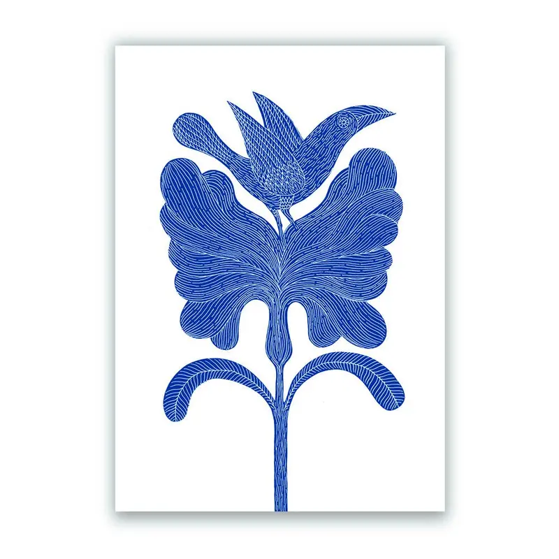 Azul es Nombre de Pájaro 02 Impresión Giclée
