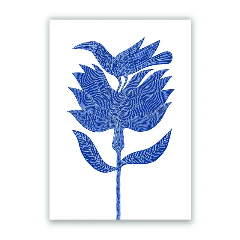 Azul es Nombre de Pájaro 03 Impresión Giclée