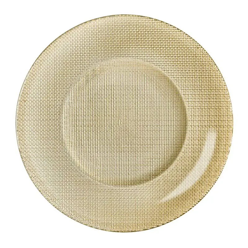BAJO PLATO INCA METALLIC GOLD BORMIOLI