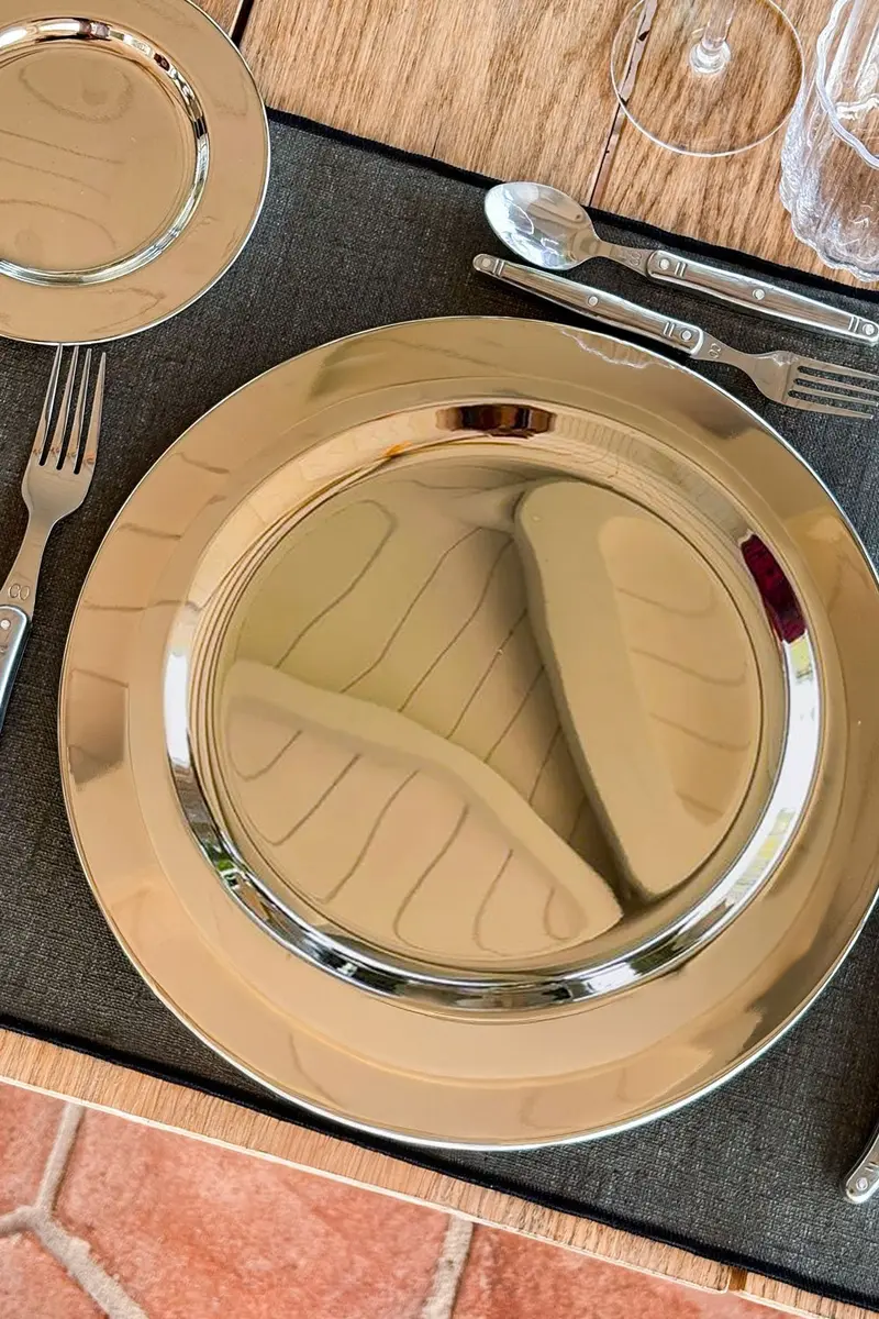 Bajoplato Plateado