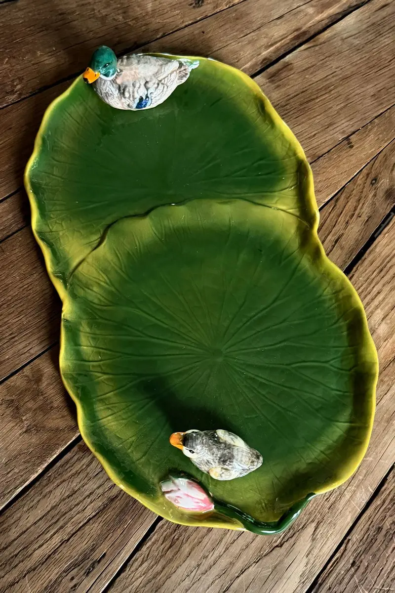 Bandeja Con Diseño Nenúfar Y Pato