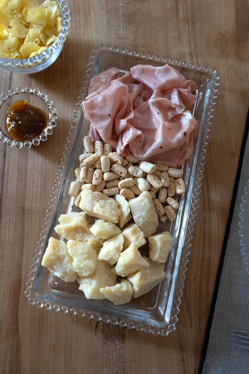 Bandeja Rectangular Cristal Bolitas Grande
