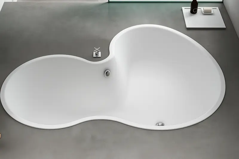 Bañera empotrada solid surface Blanco DR