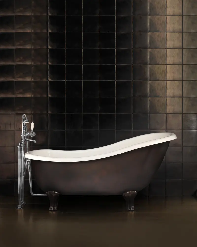 Bañera exenta Regina efecto cobre