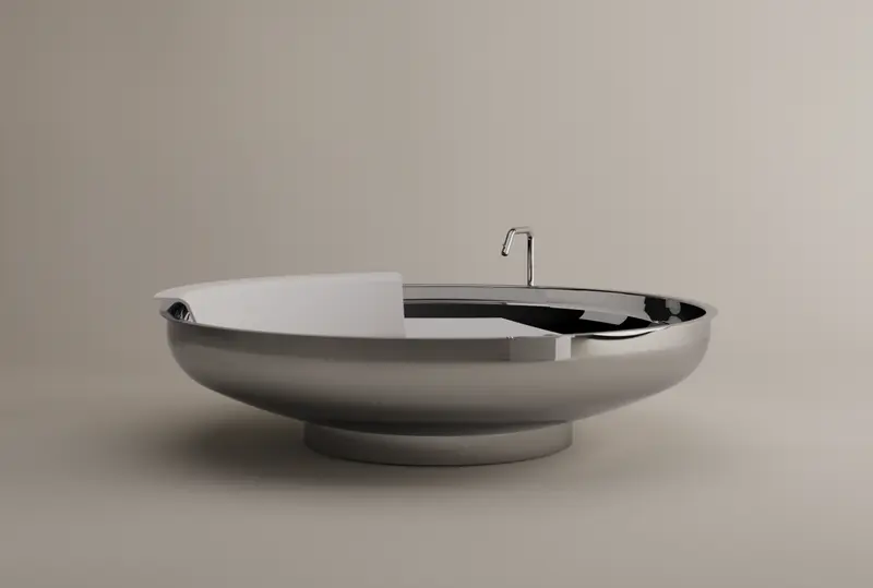 Bañera independiente Ufo exterior