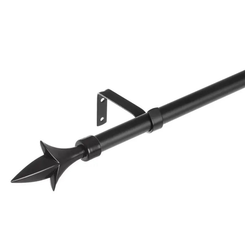 Barra de cortina 122-211 cm con 2 escuadras y terminales