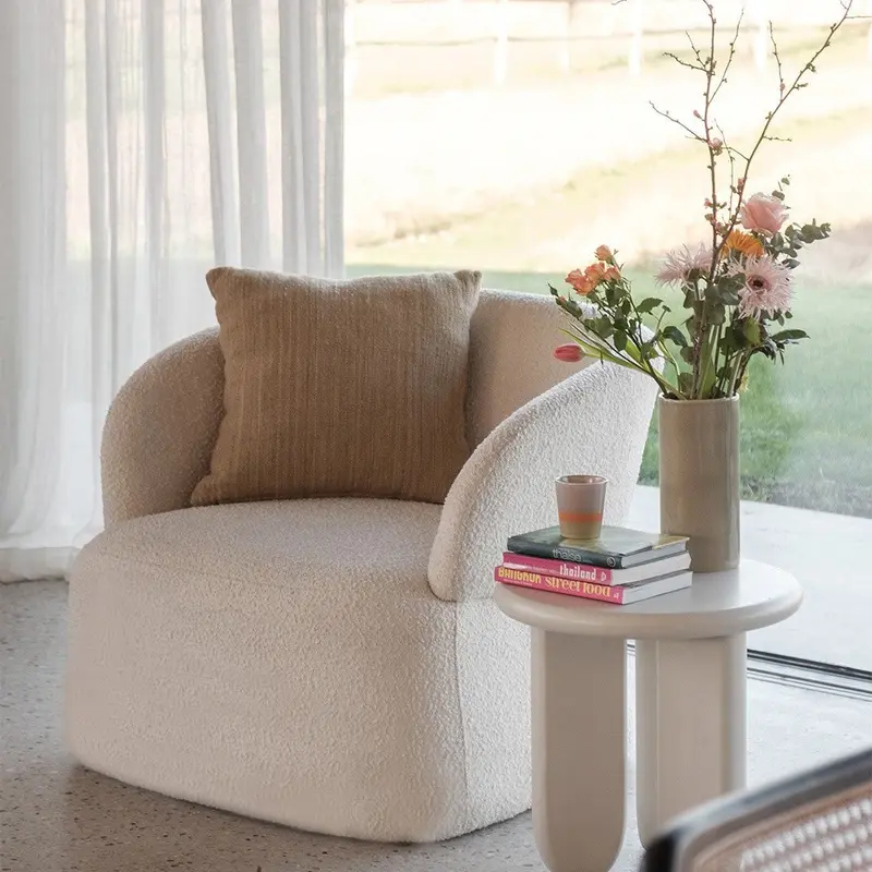 Barriel - Sillón - Wit Bouclé