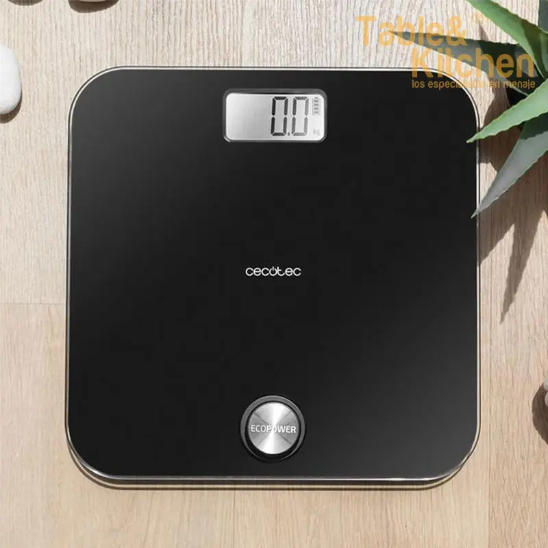 BASCULA DE BAÑO SURFACE ECOPWER 10000 HEALTHY BLACK