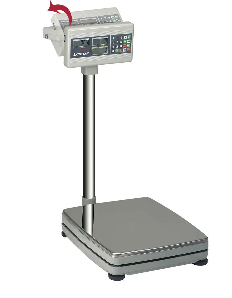 BASCULA ELECTRONICA CON BASE CUADRADA 150 KG LACOR