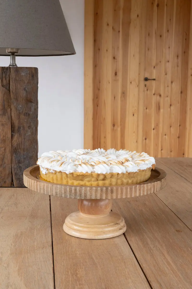 Base De Madera Con Pie