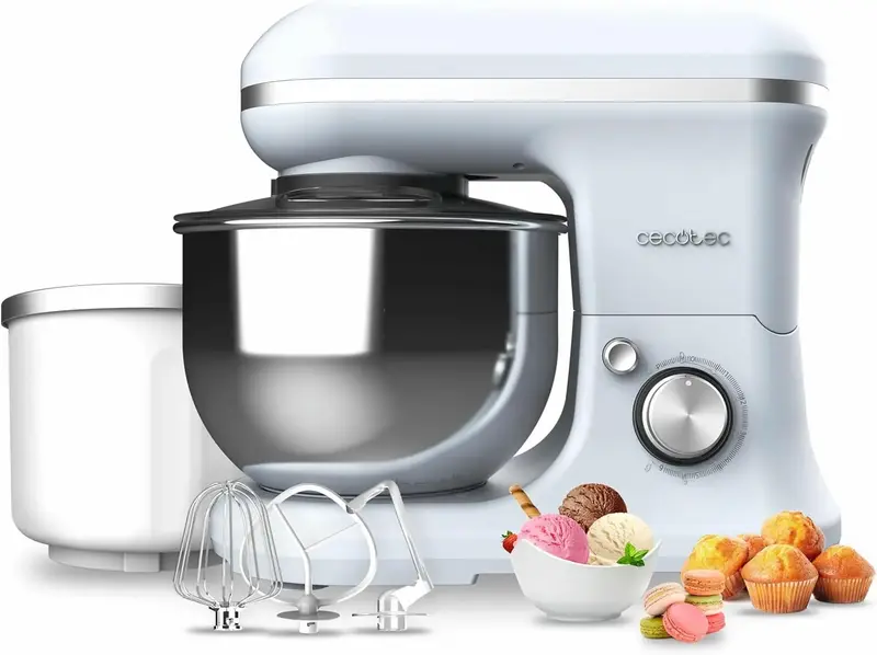 BATIDORA AMASADORA CECOMIXER MERENGUE 5L 1200 ICE-CREAM BLUE