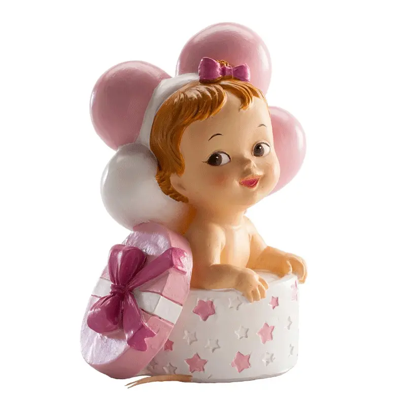 BAUTIZO NIÑA REGALO Y GLOBOS