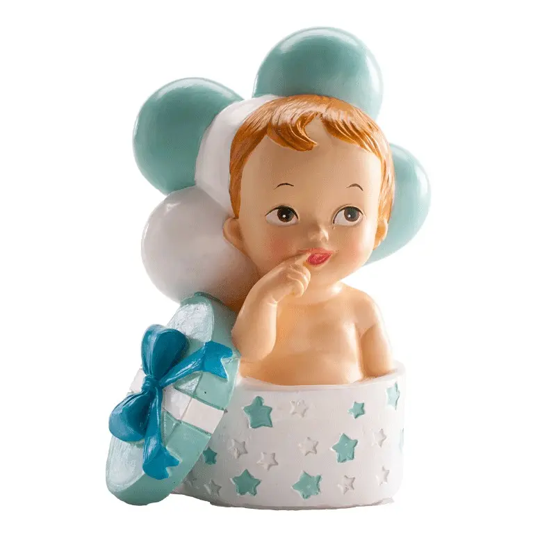 BAUTIZO NIÑO REGALO Y GLOBOS