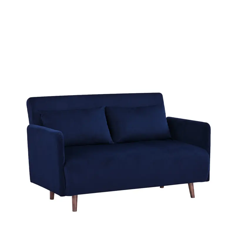 BELUSHI - Sofá cama de 2 plazas en pana de 120 cm