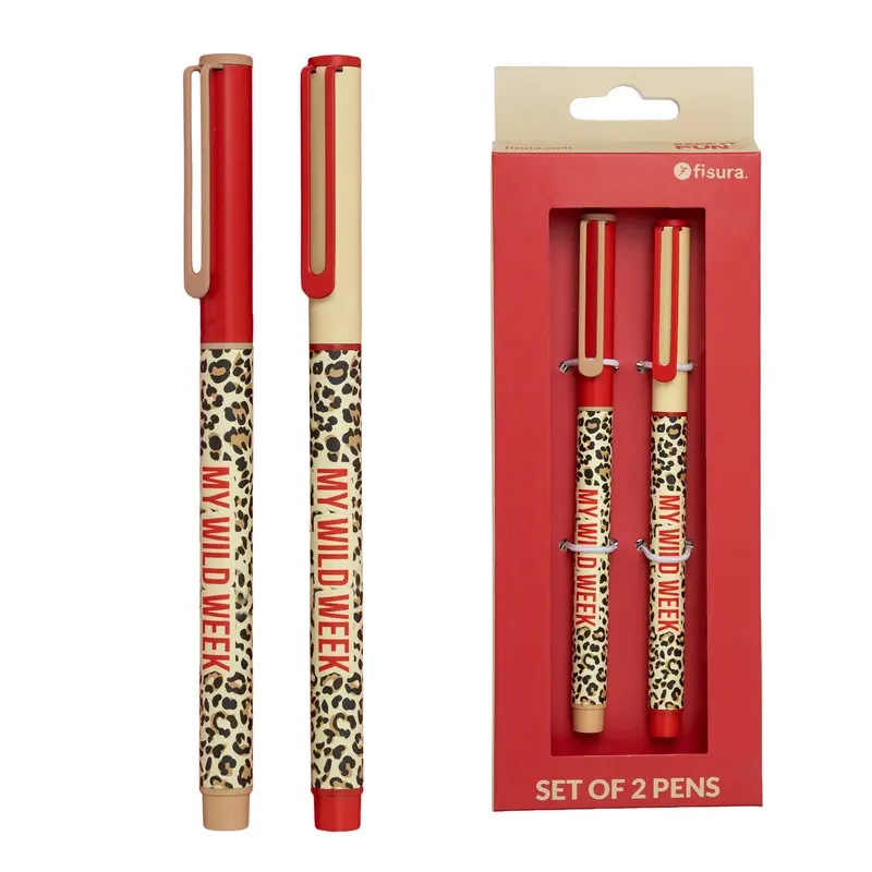Bolígrafo “My wild week” set de 2