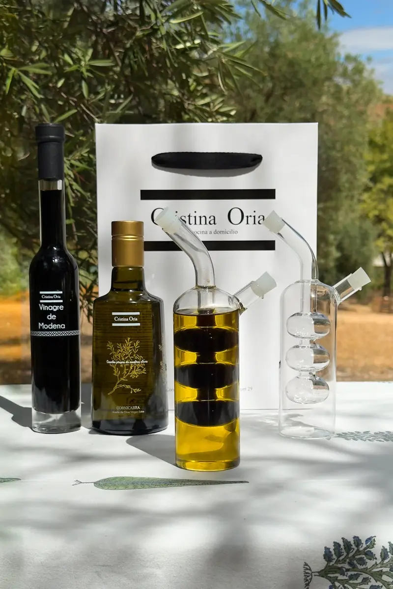 Bolsa Aceite Cornicabra & Aceitera Y Vinagrera