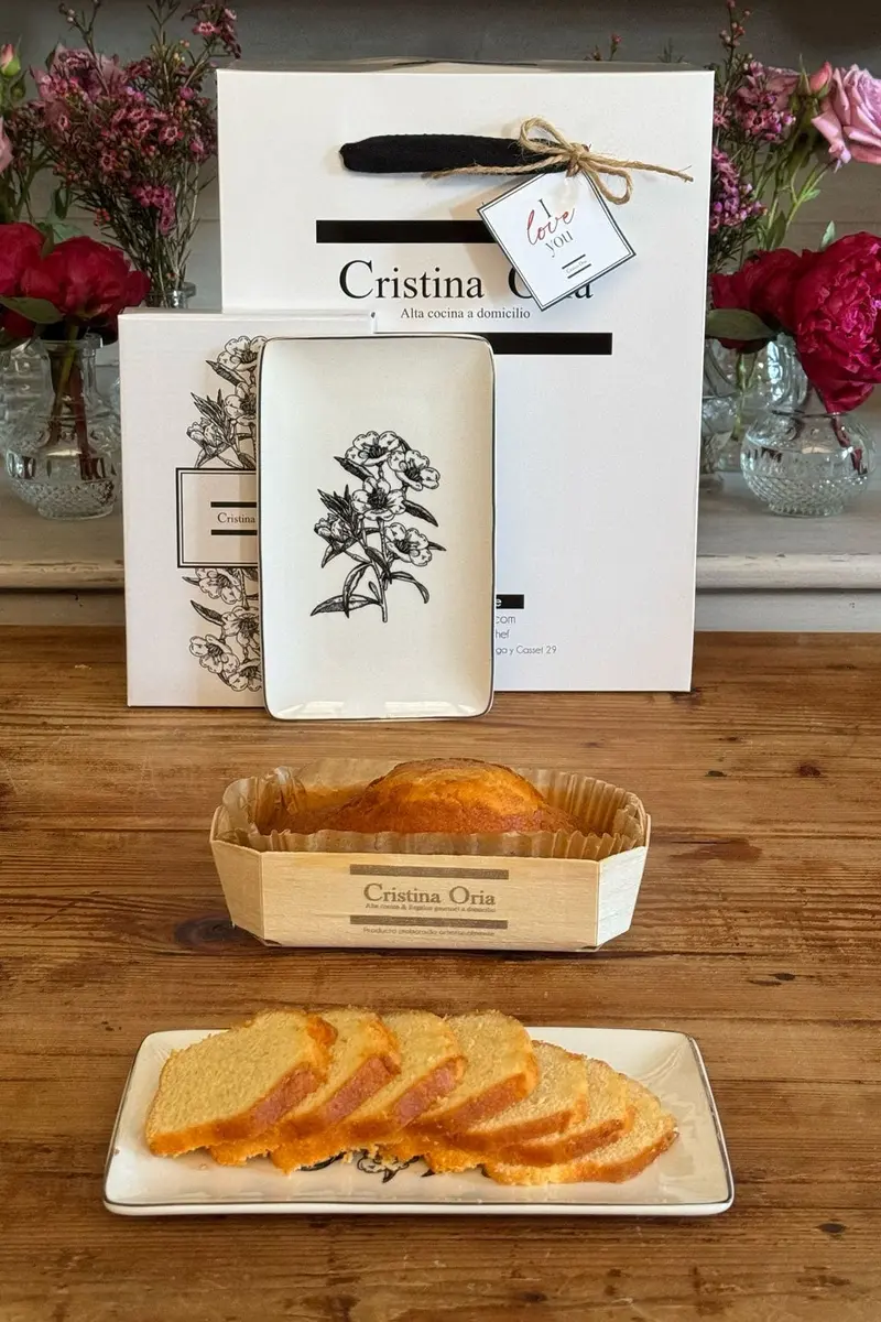 Bolsa Bizcocho & Bandeja Diseño Flor Especial San Valentín