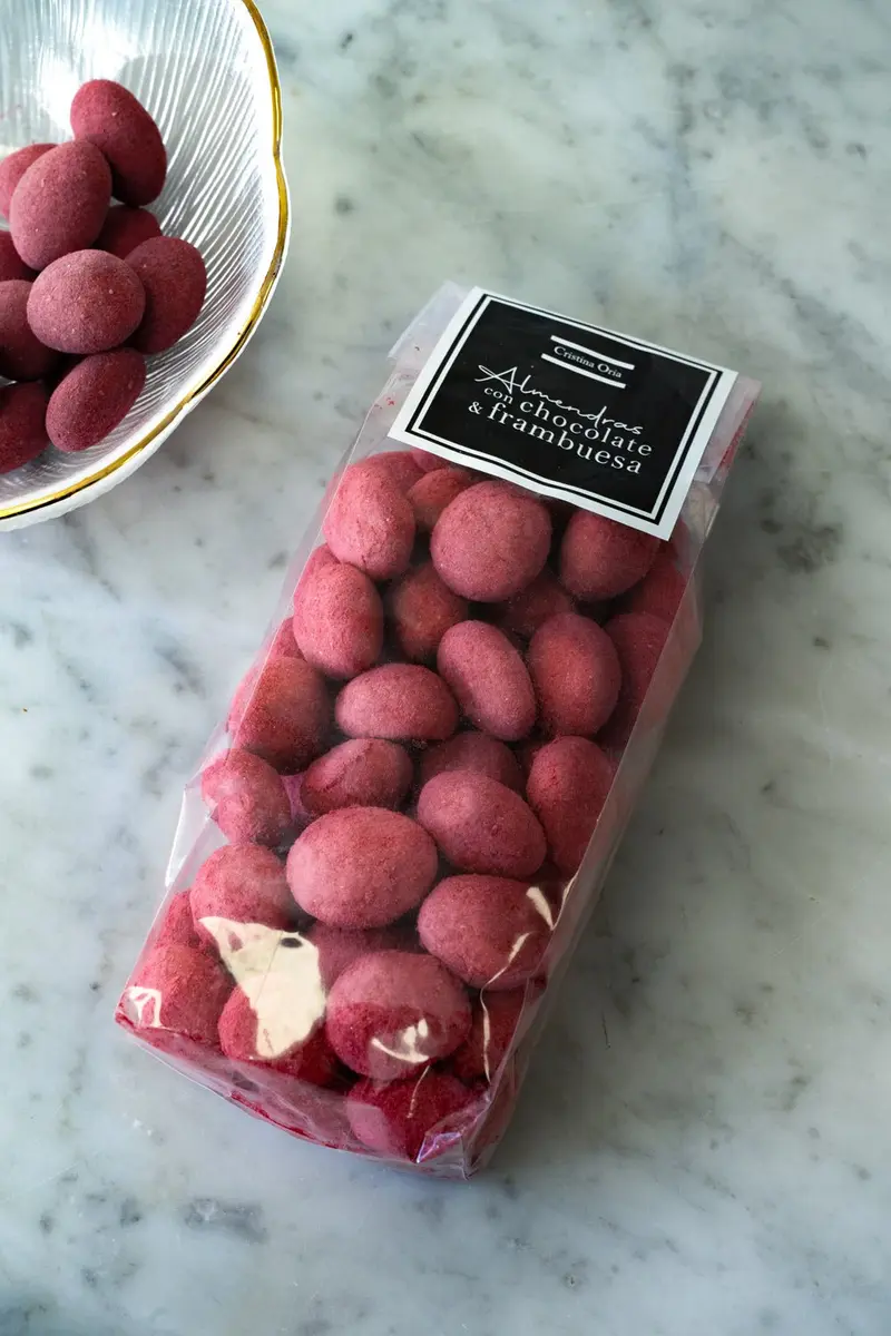 Bolsa De Almendras Con Chocolate Y Frambuesa