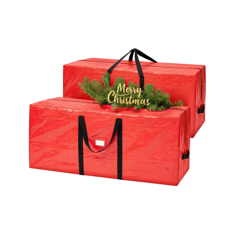 Bolsa para árbol de Navidad con asas y cremallera
