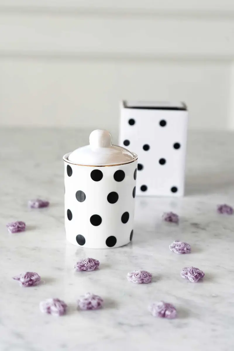 Bolsa Tarro De Puntos Co Con Violetas