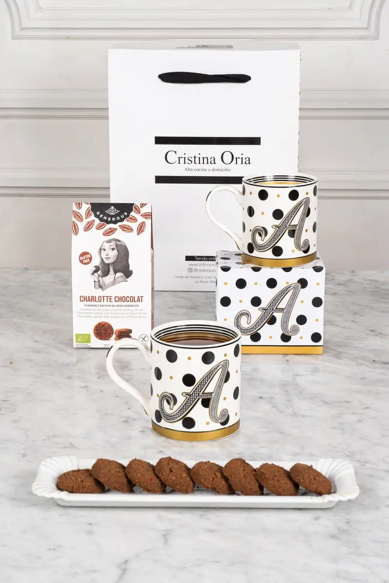 Bolsa Taza Iniciales & Galletas Sin Gluten