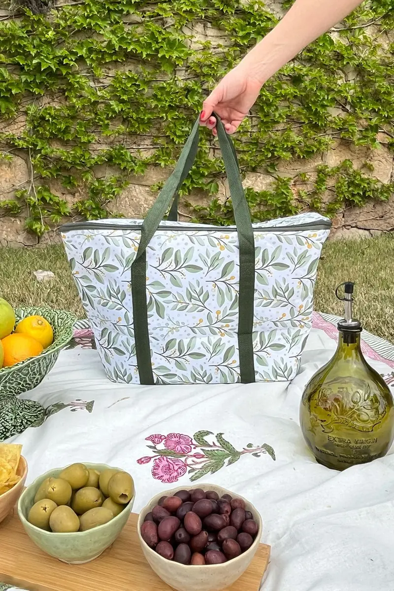 Bolsa Térmica Con Diseño De Hojas